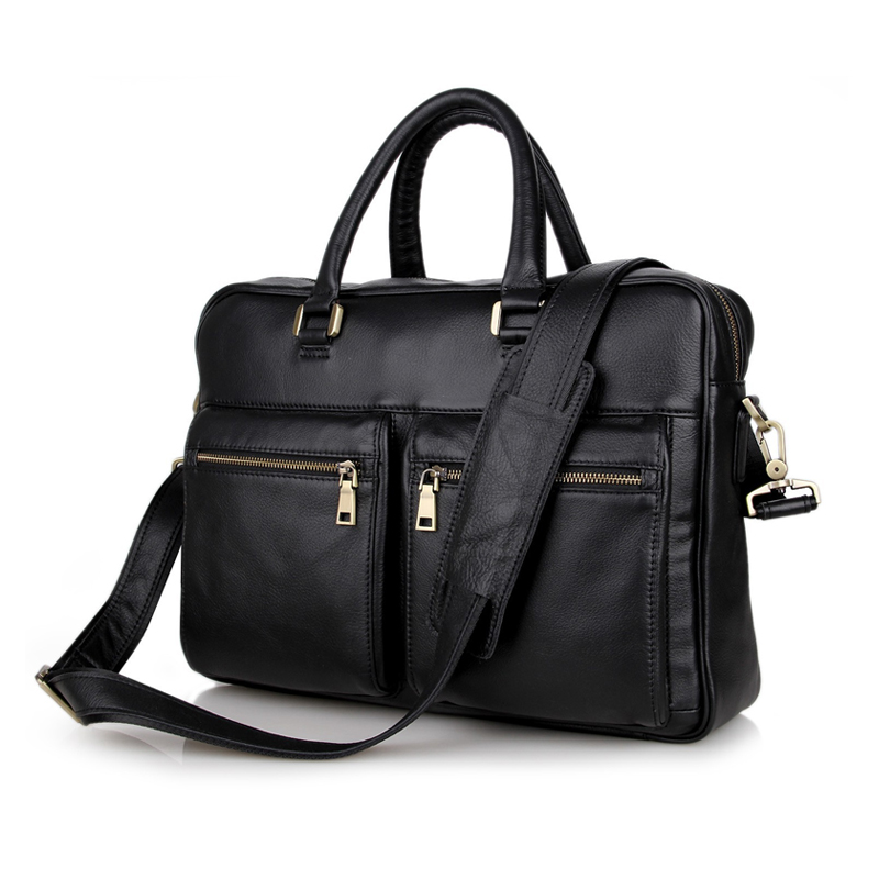 Leather Satchel Black