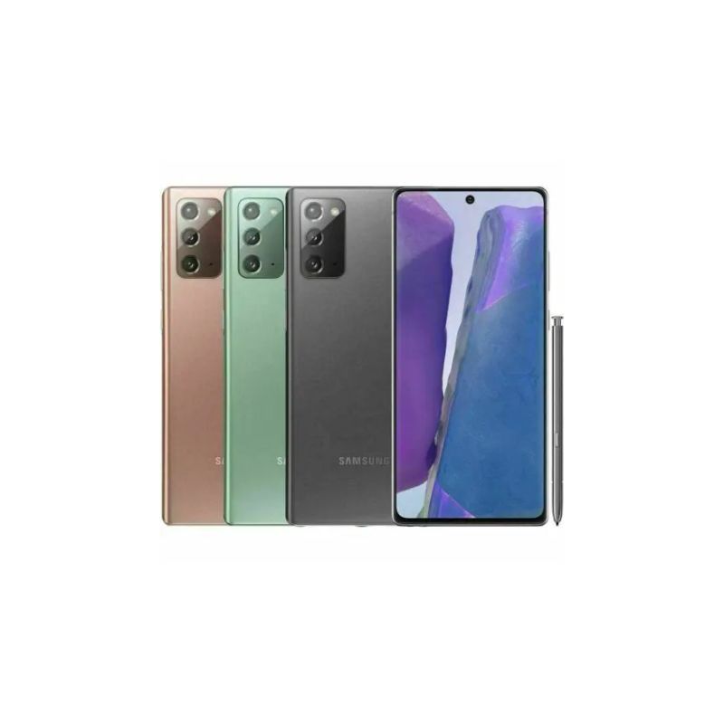 Samsung Note 20 128GB ROM 8GB RAM Battery: 4,300 mAh Main camera: 12 MP +64 MP + 12 MP Front camera: 10 MP Display: 6.7 inches Processor: Exynos 990